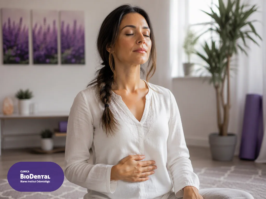 Ejercicio de respiración nasal: parte de la reeducación de funciones orales en Blanes