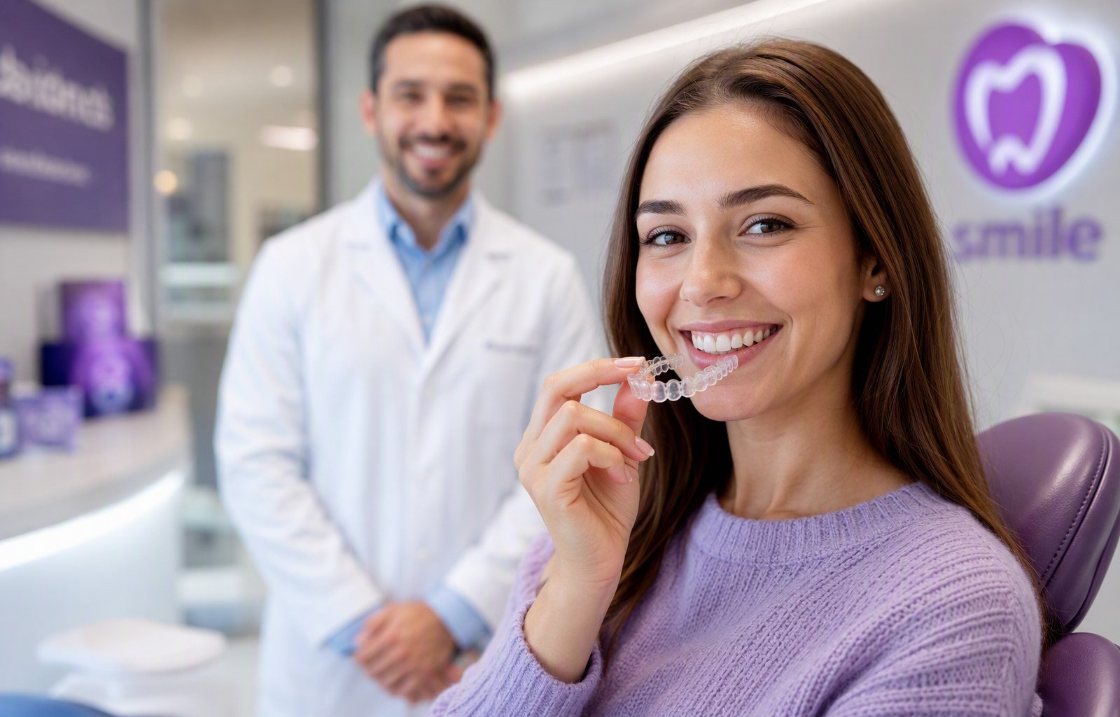 Ortodoncia invisible en Blanes: paciente con alineador transparente en Clínica BioDental